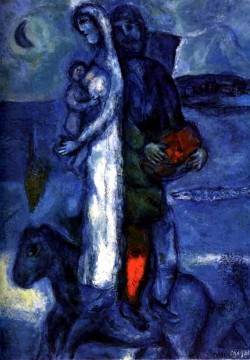 Fisherman s Family contemporary Marc Chagall Oil Paintings